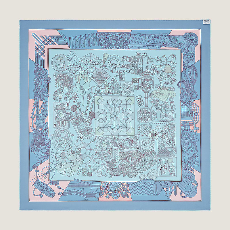 De l'Ombrelle aux Duels double face scarf 90 | Hermès Australia